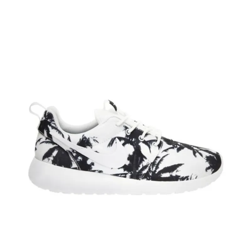Nike Roshe Run Palm Trees Black White Women's-1