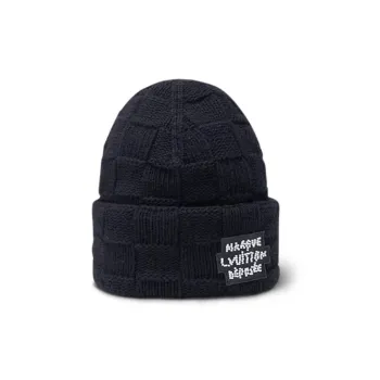LOUIS VUITTON Wool Beanies Men's Black