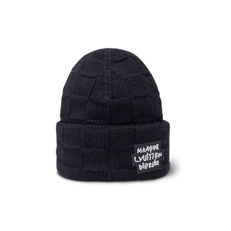 LOUIS VUITTON Wool Beanies Men's Black-0
