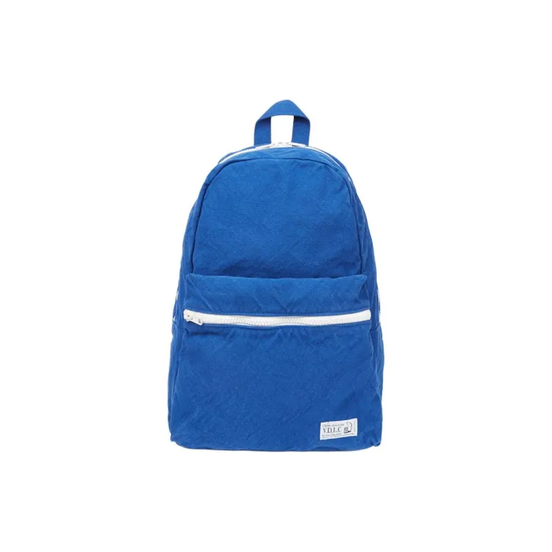 VOLER DANS LE CIEL！ Canvas Backpacks Backpack Regular Unisex White/Blue-1