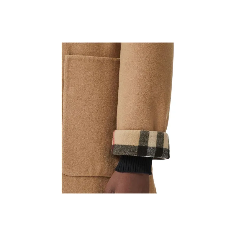 Burberry Reversible Check Wool Coat-5