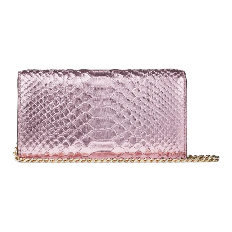 Jimmy Choo Leather Clutch Women's Cherry Blossom Pink-3