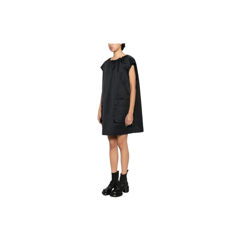MM6 Maison Margiela Drawstring neck Cargo Minidress-3