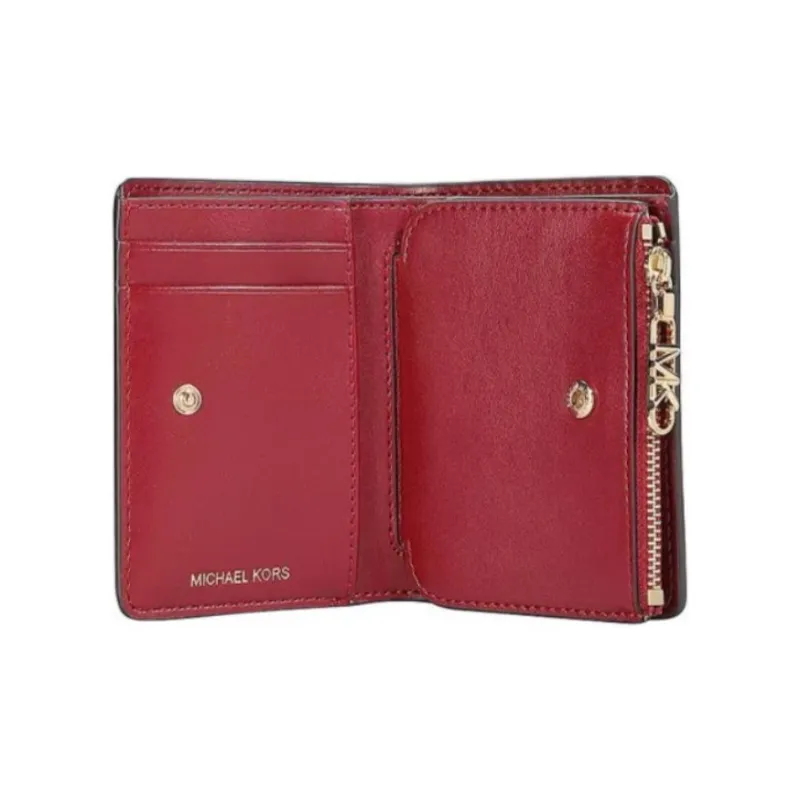 MICHAEL KORS Leather Wallet Women's Dark Red-2