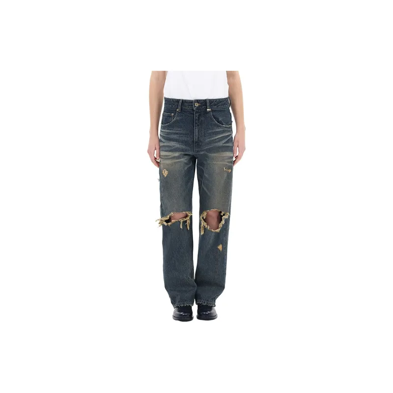 WE11DONE Distressed Jeans-2