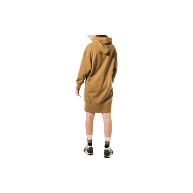 LACOSTE Long Sleeved Dresses Women's Brown-3