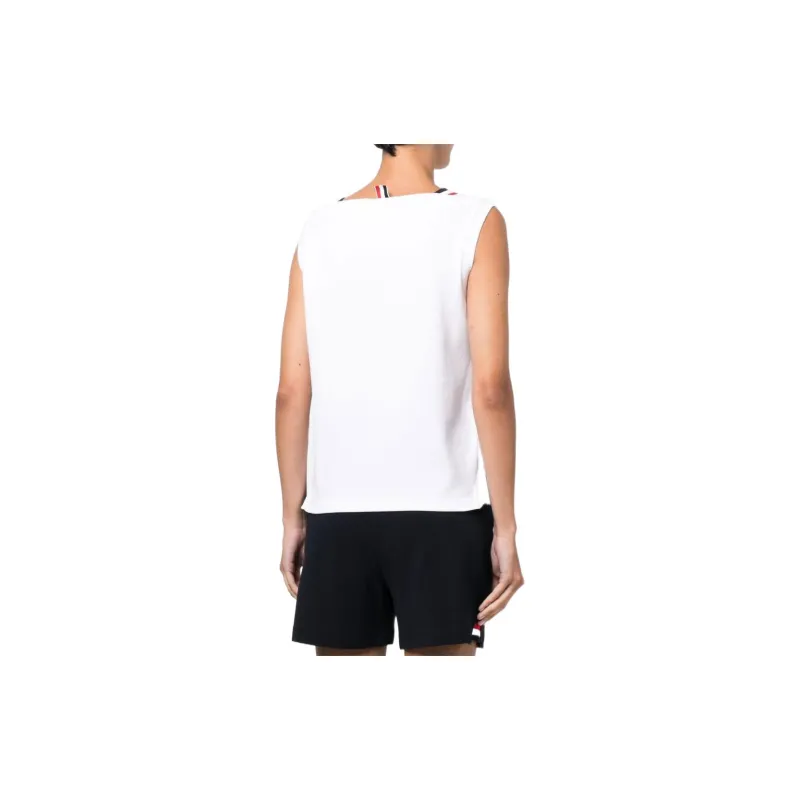 THOM BROWNE Stripe Detailed Tank Top-2