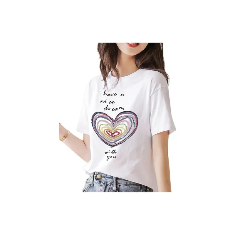 Tonlion T Shirts Women's Bleached-3