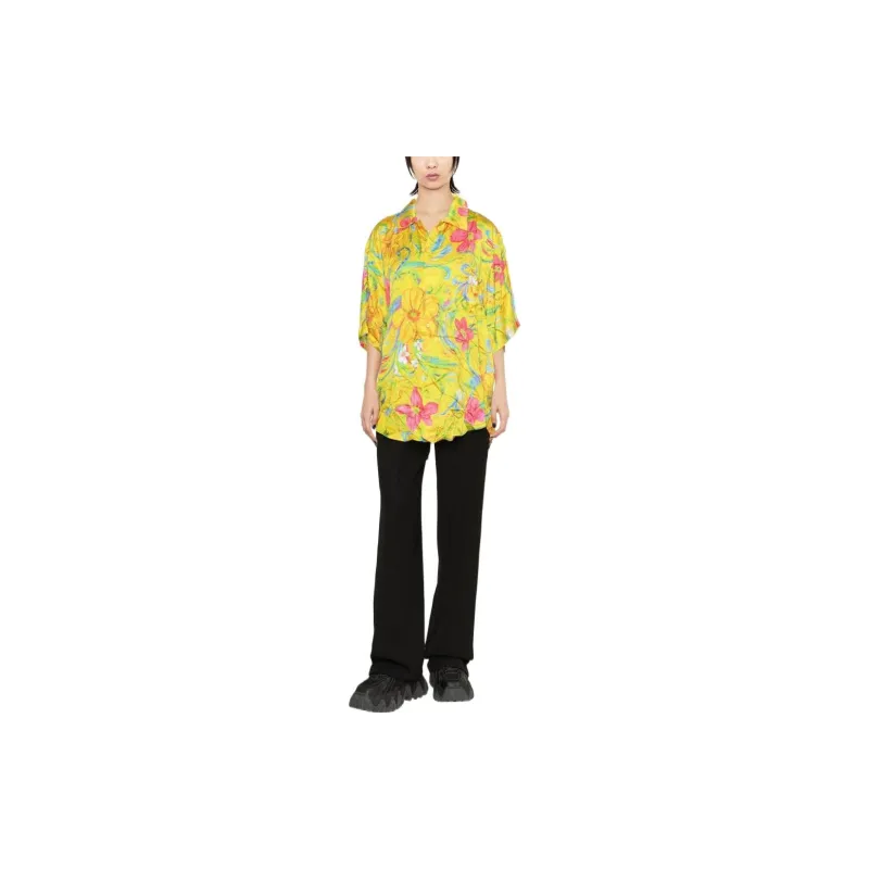 Balenciaga FW22 Shirt Loose Fit Women's Yellow-1