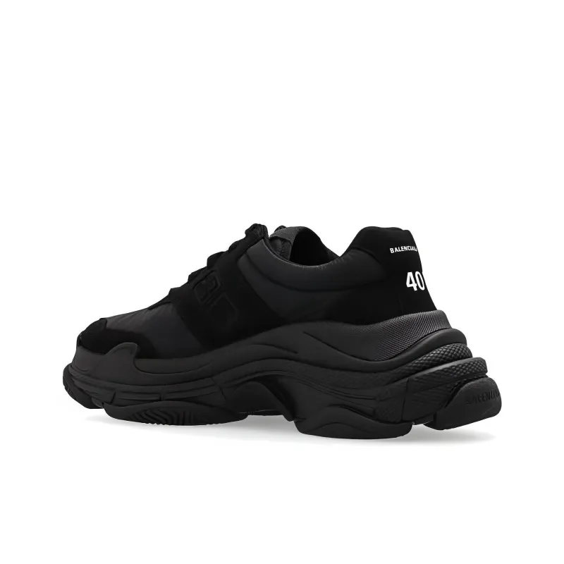 Balenciaga Triple S Low Top Chunky Sneakers Women's Black-2