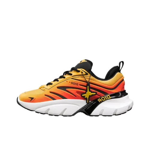 DIOR AND LEWIS HAMILTON B44 Blade Low Top Casual Shoes Men's Orange Limited Edition Numbered Edition