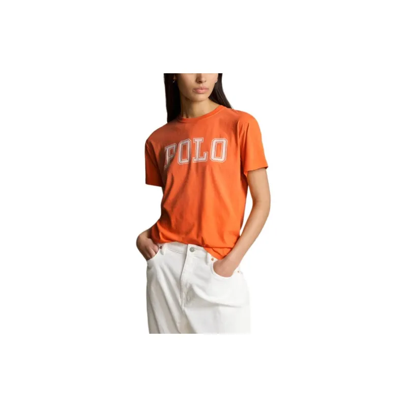 Polo Ralph Lauren SS24 Regular T Shirt Women's May Orange-3