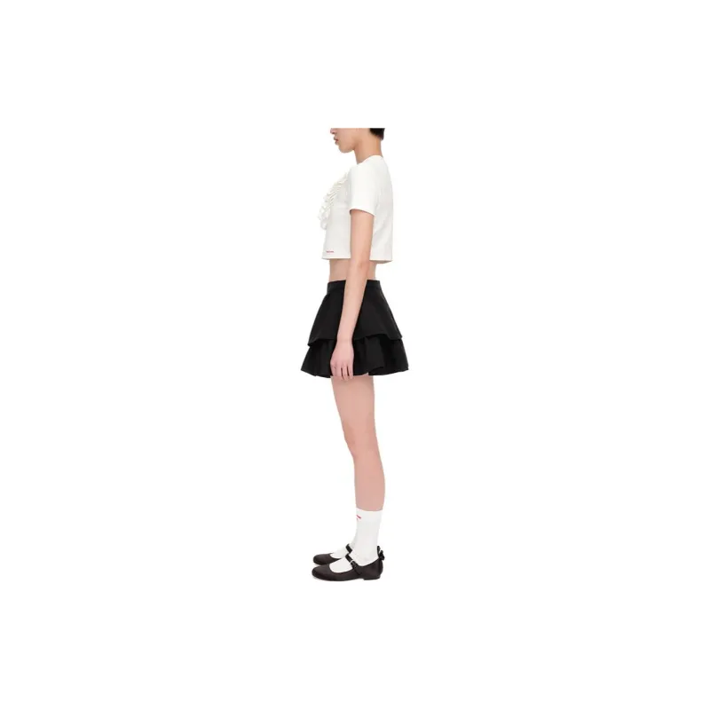SHUSHUTONG T Shirt Women's White-3