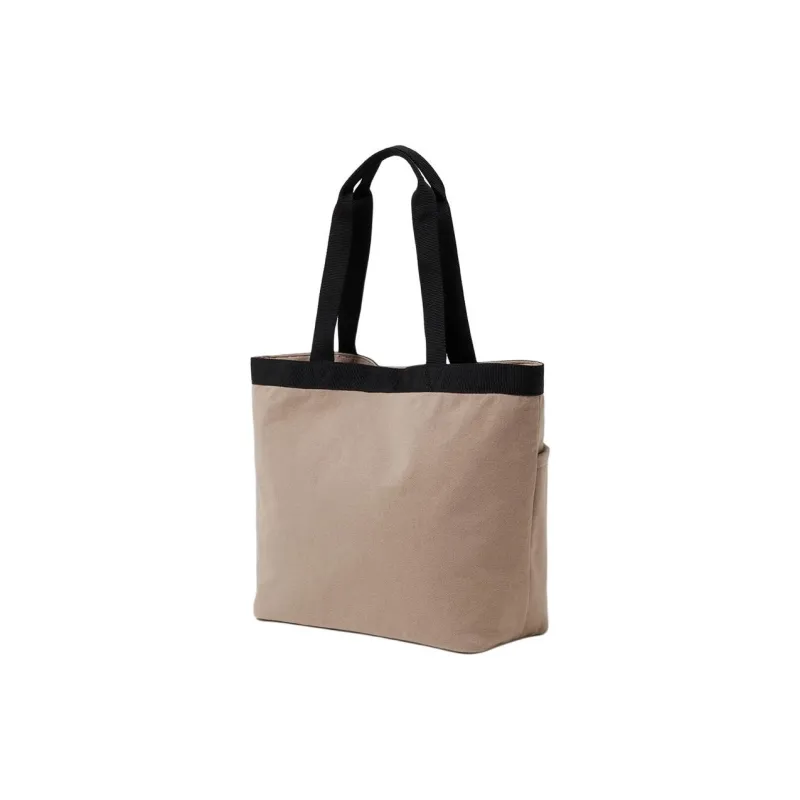 Champion Cotton Tote Bag Shopping Bag Handbag Unisex Sandy Beige-1