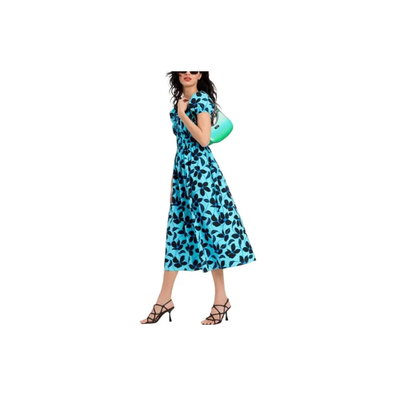 Kate Spade SS24 Short Sleeved Dresses Women's Blue-2