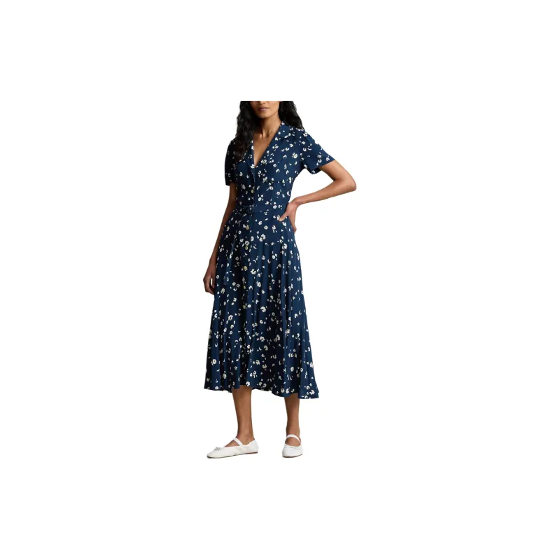 Polo Ralph Lauren Floral-print Belted Shirt Dress-1