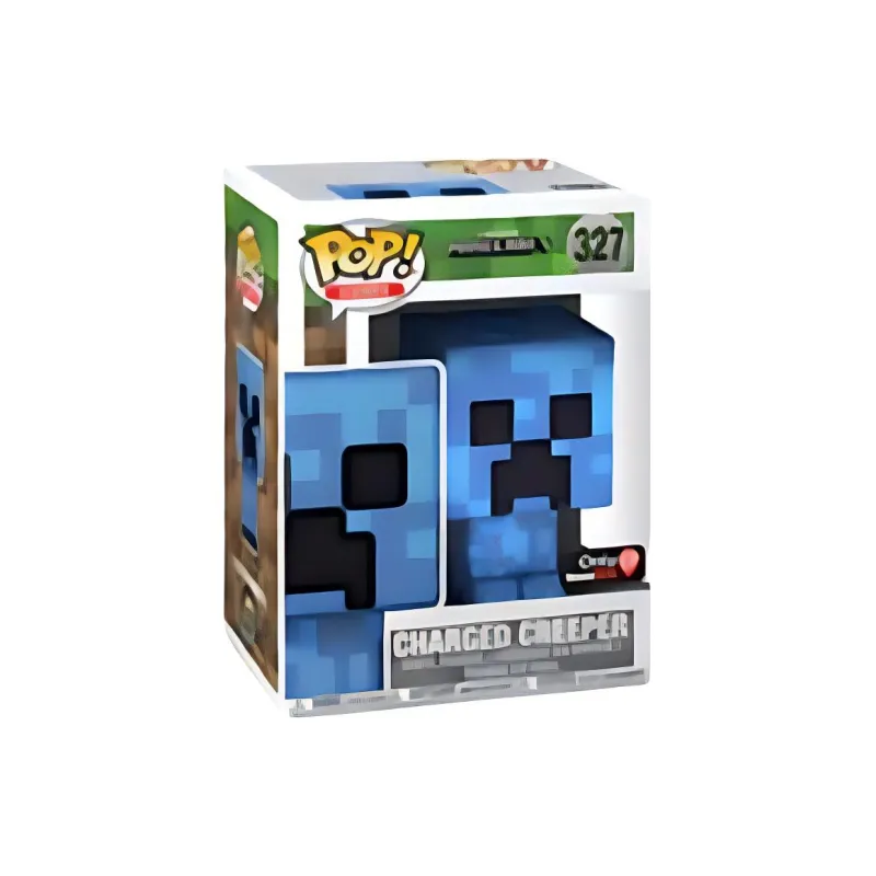 Funko POP! Collection GAMES Minecraft Creeper Blue Edition Chibi Figures-1