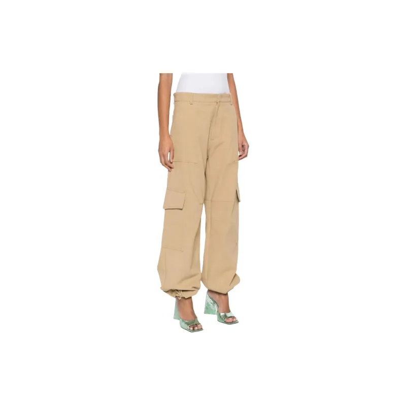 MOSCHINO Logo embroidered Cargo Palazzo Pants-2