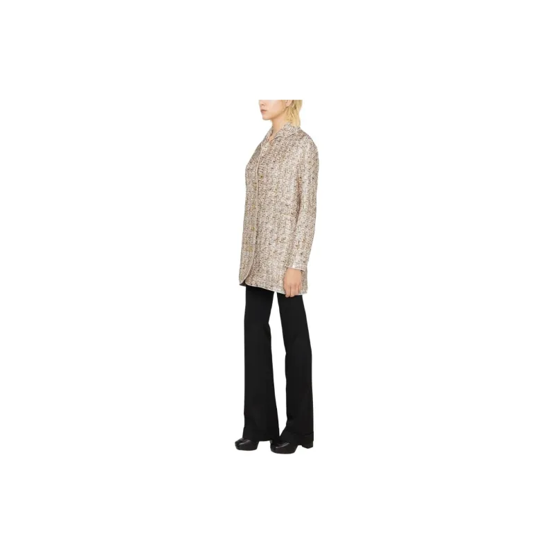 Giambattista Vall Long Sleeved Tweed Coat-3