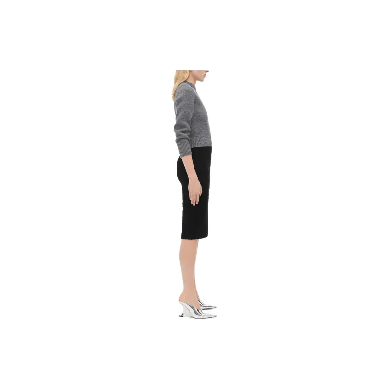 Bottega Veneta High-Rise Midi Skirt-5