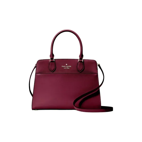 Kate Spade Saffiano Leather Handbag Medium Size Women's Blackberry-Colored