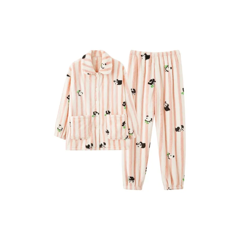 ROUKEER Pajama Set Women's Pink-0