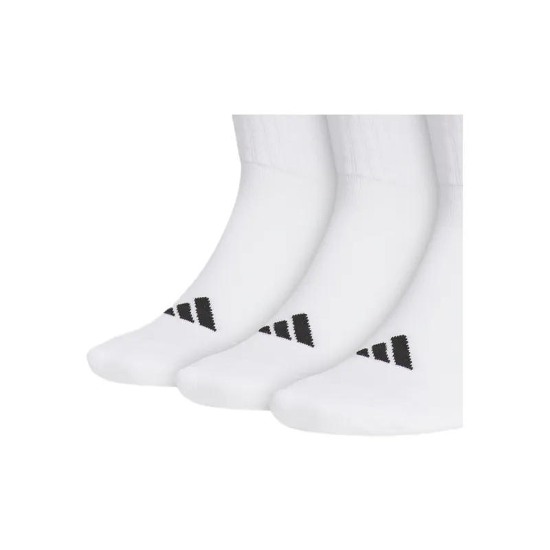 Adidas Mid Calf Socks Unisex White 6 Pack-3
