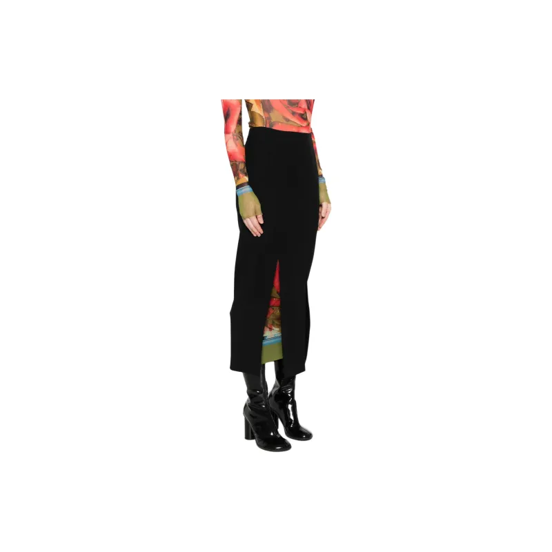 MOSCHINO Enverse Split Detailed Skirt-3
