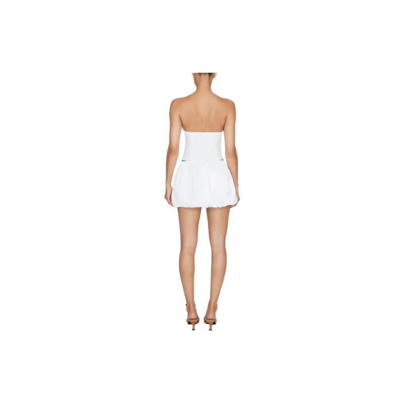 Khy SS24 DROP 007 Poplin Tube Top Strapless Top Women's White/White-4
