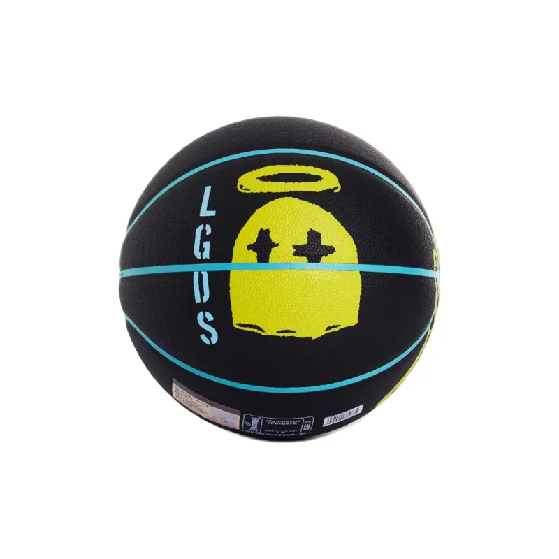 SPALDING PU Basketball Black Yellow Size 7 Training Unisex-4