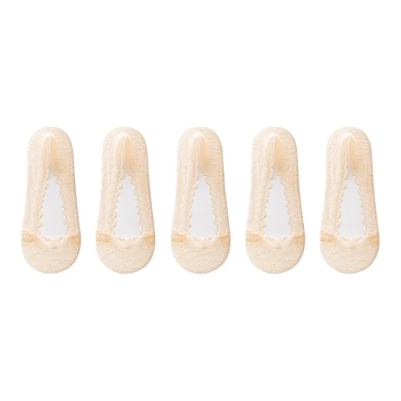 ROBINHOOD No Show Socks Women's 5 Pack-8