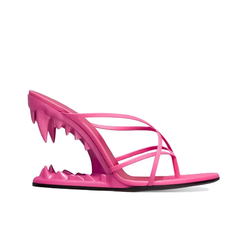 GCDS Morso Abrasion-Resistant Flip Flops Women's Pink-1