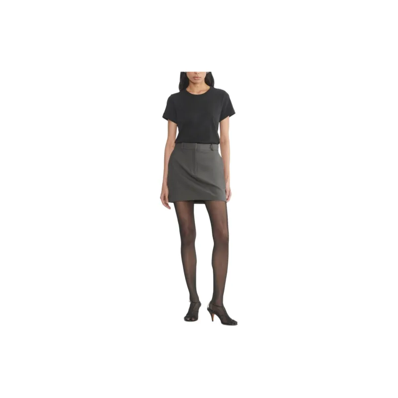 ARITZIA Babaton Chisel Skirt Casual Short Skirts Women's Coal Grey/Coal Gray-2