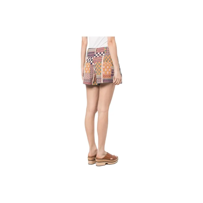 Ulla Johnson Freda Geometric patchwork Print Shorts-2