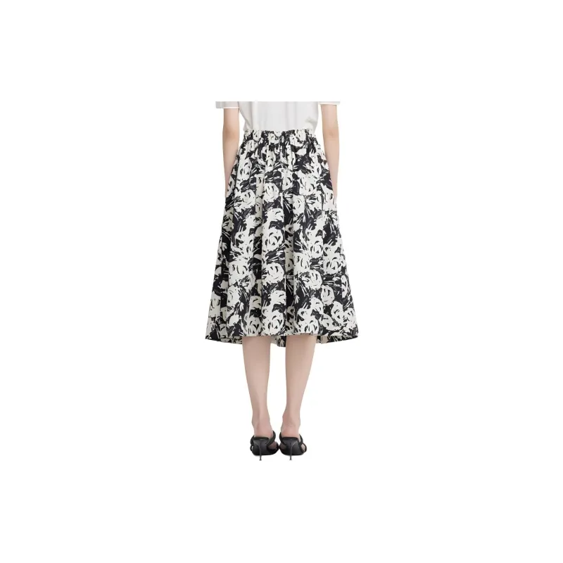 XG Casual Long Skirt Women's Letter Flower-3