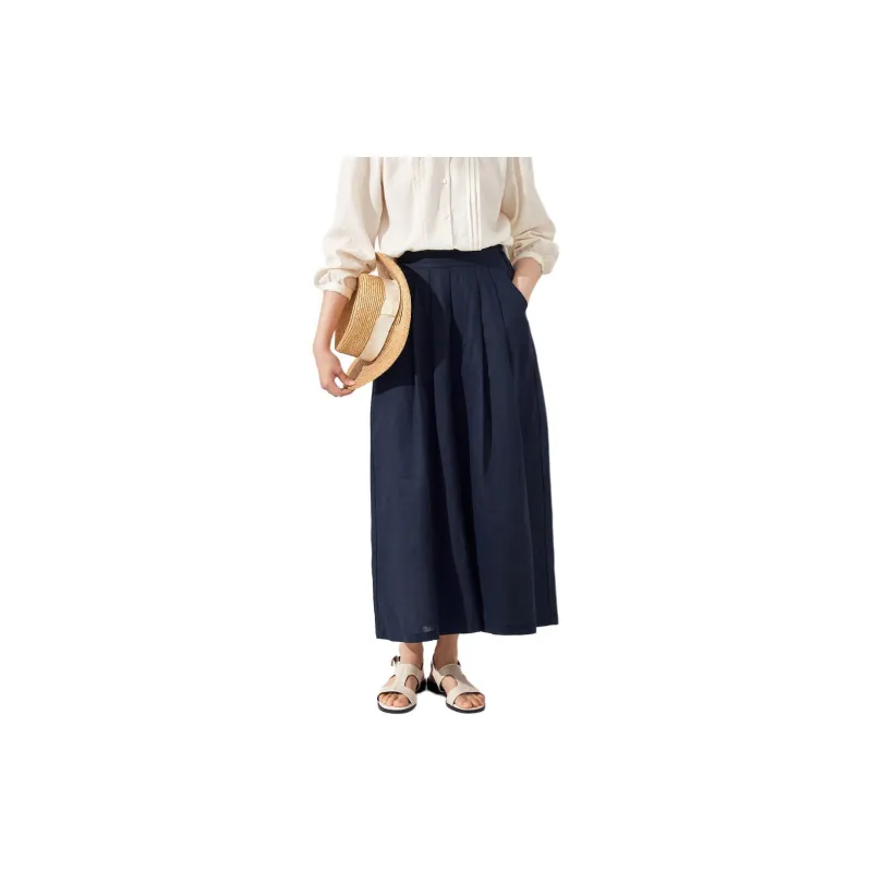 ZIMO Casual Pants Women's Navy Blue-1