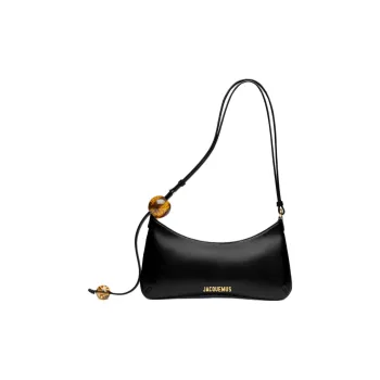 Jacquemus Calfskin Handbag Shoulder Bag Women's Black