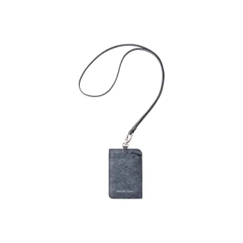 AMAZING SONG Top Grain Cow Leather Card Holder Unisex Blueberry/Hazelnut