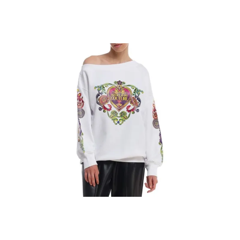 VERSACE JEANS COUTURE Sweatshirts Women's White-2