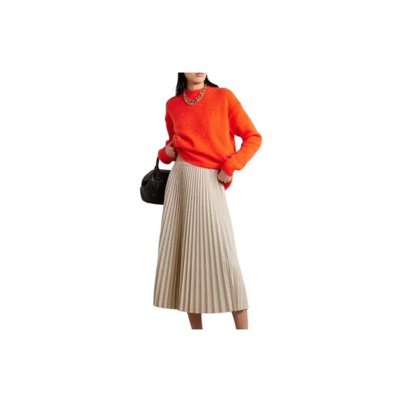 TIBI Casual Long Skirts Women's Light Yellow-1