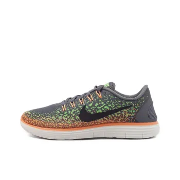 Nike Free Run Distance Wolf Grey/Black Green Atomic Orange