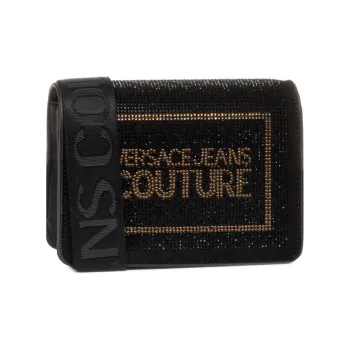 VERSACE JEANS COUTURE Artificial Leather Camera Bag Handbag Women's Black