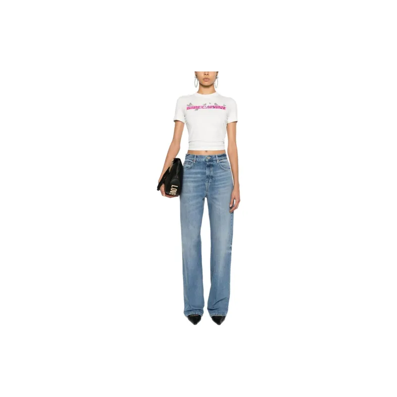 Dondup Francine Low rise Wide leg Jeans-1