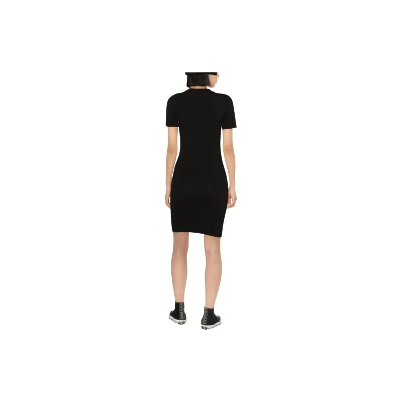 VERSACE JEANS COUTURE Logo Patch T shirt Dress-2
