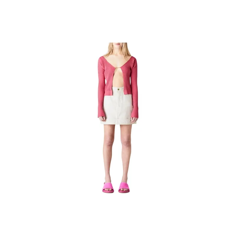 Jacquemus Ribbed knit Open front Cardigan-2