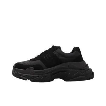 Balenciaga Triple S Low Top Chunky Sneakers Women's Black