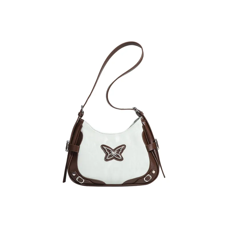 NOMK PU Shoulder Bag, Portable Crossbody Bag Women's Pink/Light Blue/Beige Apricot-6