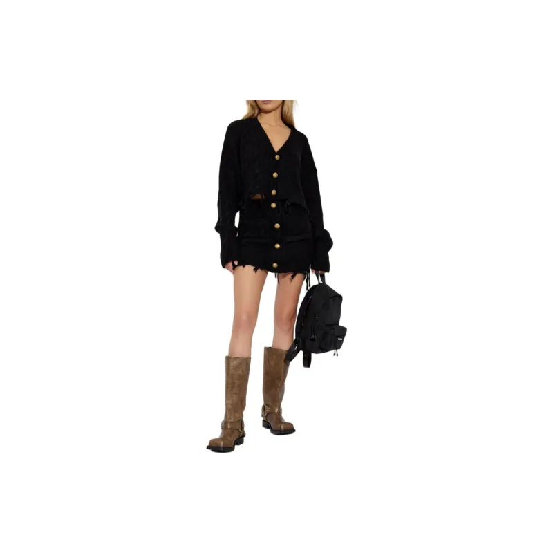 Vetements Button Up Distressed Cardigan-1