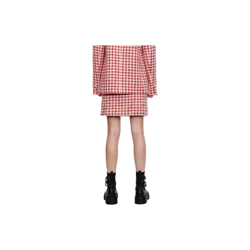 IMMI Casual Short Skirts Women's Red-2