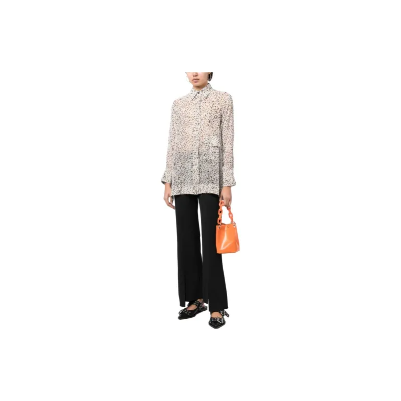 GANNI Floral Printed Blouse-1